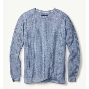 NWT Tommy Bahama Marled Sands Crewneck Sweater in Bering Blue!